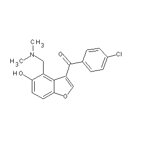 ST002294 4-[(dimethylamino)methyl]-5-hydroxybenzo[b]furan-3-yl 4-chlorophenyl ketone