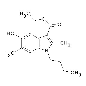 ST002328 ethyl 1-butyl-5-hydroxy-2,6-dimethylindole-3-carboxylate