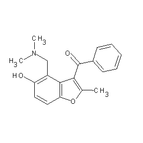 ST002352 4-[(dimethylamino)methyl]-5-hydroxy-2-methylbenzo[b]furan-3-yl phenyl ketone