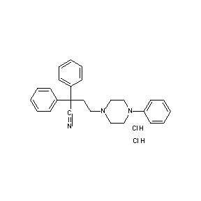 ST002372 2,2-diphenyl-4-(4-phenylpiperazinyl)butanenitrile, chloride, chloride
