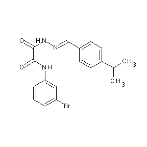 ST002466 N-{(1E)-2-[4-(methylethyl)phenyl]-1-azavinyl}-N'-(3-bromophenyl)ethane-1,2-dia mide