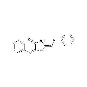ST002504 2-[(phenylamino)azamethylene]-5-(phenylmethylene)-1,3-thiazolidin-4-one