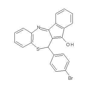 ST002680 11-(4-bromophenyl)-11H-benzo[b]indeno[1,2-e]1,4-thiazepin-12-ol