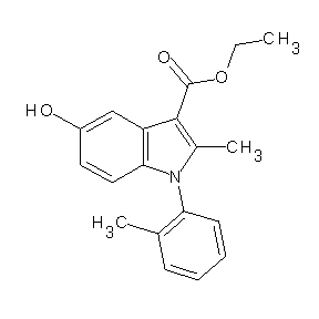 ST002725 ethyl 5-hydroxy-2-methyl-1-(2-methylphenyl)indole-3-carboxylate