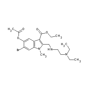 ST002785 2-({[2-(diethylamino)ethyl]amino}methyl)-6-bromo-3-(ethoxycarbonyl)-1-methylin dol-5-yl acetate