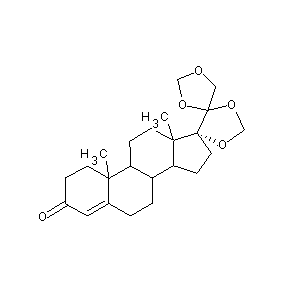 ST002796 (24R)-12,25-dimethyldispiro[1,3-dioxolane-4,4'-1,3-dioxolane-5',14''-tetracycl o[8.7.0.0.0]heptadecane]-16-en-15-one