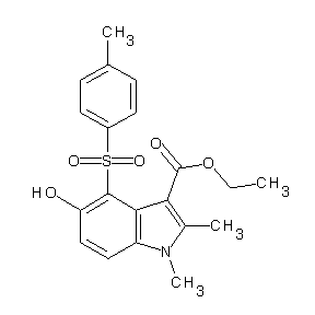 ST002813 ethyl 5-hydroxy-1,2-dimethyl-4-[(4-methylphenyl)sulfonyl]indole-3-carboxylate