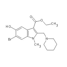 ST002815 ethyl 6-bromo-5-hydroxy-1-methyl-2-(piperidylmethyl)indole-3-carboxylate