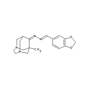 ST003249 5-[(1E)-3-(1-methyl-3,6-diazatricyclo[4.3.1.1]undec-9-ylidene)-2,3-diazap rop-1-enyl]-2H-benzo[d]1,3-dioxolene