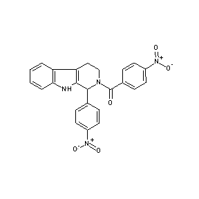 ST003686 4-nitrophenyl 1-(4-nitrophenyl)(1,2,3,4-tetrahydrobeta-carbolin-2-yl) ketone