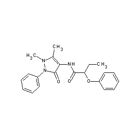 ST004863 N-(2,3-dimethyl-5-oxo-1-phenyl(3-pyrazolin-4-yl))-2-phenoxybutanamide