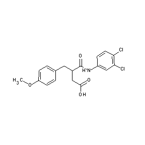 ST005150 3-[N-(3,4-dichlorophenyl)carbamoyl]-4-(4-methoxyphenyl)butanoic acid