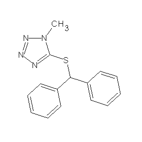 ST006389 5-(diphenylmethylthio)-1-methyl-1,2,3,4-tetraazole