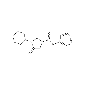 ST007021 (1-cyclohexyl-5-oxopyrrolidin-3-yl)-N-benzamide