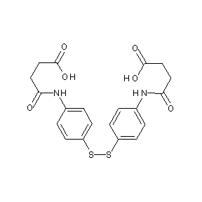 ST007403 3-[N-(4-{[4-(3-carboxypropanoylamino)phenyl]disulfanyl}phenyl)carbamoyl]propan oic acid