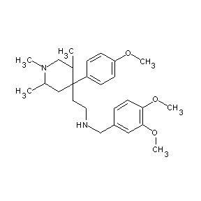 ST008322 [(3,4-dimethoxyphenyl)methyl]{2-[4-(4-methoxyphenyl)-1,2,5-trimethyl(4-piperid yl)]ethyl}amine