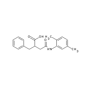 ST008380 3-[N-(2,5-dimethylphenyl)carbamoyl]-2-benzylpropanoic acid