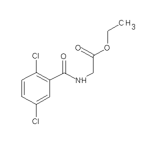 ST008655 ethyl 2-[(2,5-dichlorophenyl)carbonylamino]acetate