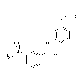 ST008759 [3-(dimethylamino)phenyl]-N-[(4-methoxyphenyl)methyl]carboxamide