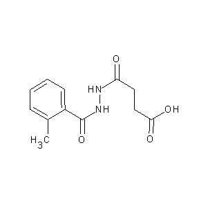 ST008954 3-{N-[(2-methylphenyl)carbonylamino]carbamoyl}propanoic acid