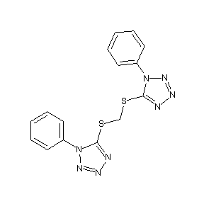 ST009330 1-phenyl-5-[(1-phenyl(1,2,3,4-tetraazol-5-ylthio))methylthio]-1,2,3,4-tetraazo le