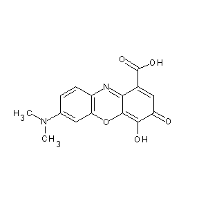 ST009493 7-(dimethylamino)-4-hydroxy-3-oxophenoxazinecarboxylic acid