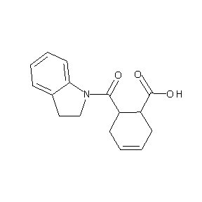 ST009804 6-(indolinylcarbonyl)cyclohex-3-enecarboxylic acid