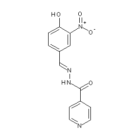 ST010237 N-[(1E)-2-(4-hydroxy-3-nitrophenyl)-1-azavinyl]-4-pyridylcarboxamide
