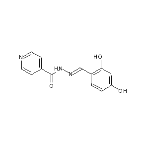 ST010255 N-[(1E)-2-(2,4-dihydroxyphenyl)-1-azavinyl]-4-pyridylcarboxamide