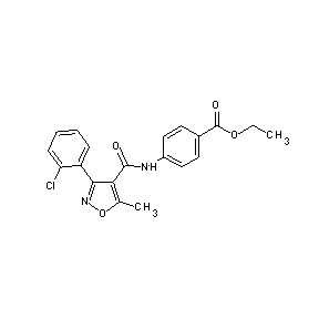ST010566 ethyl 4-{[3-(2-chlorophenyl)-5-methylisoxazol-4-yl]carbonylamino}benzoate