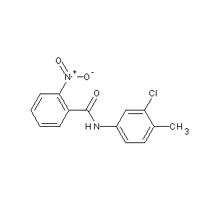 ST010758 N-(3-chloro-4-methylphenyl)(2-nitrophenyl)carboxamide