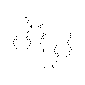 ST010760 N-(5-chloro-2-methoxyphenyl)(2-nitrophenyl)carboxamide