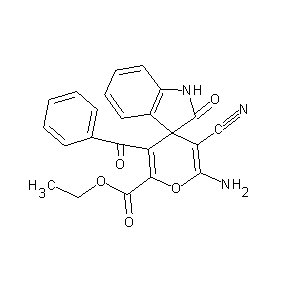 ST011307 ethyl-5-amino-4-cyano-8-oxo-2-(2-phenylacetyl)spiro[cyclohexane-3,3'-indoline]a-1,4-dienecarboxylate