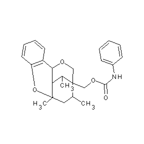 ST011742 N-phenyl[(9,11,13-trimethyl-8,15-dioxatetracyclo[10.2.2.0.0]hexadec a-2(7),3,5-trien-12-yl)methoxy]carboxamide
