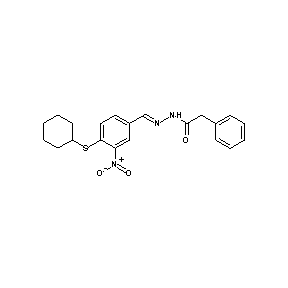ST012221 N-[(1E)-2-(4-cyclohexylthio-3-nitrophenyl)-1-azavinyl]-2-phenylacetamide