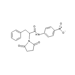 ST012362 2-(2,5-dioxoazolidinyl)-N-(4-nitrophenyl)-3-phenylpropanamide