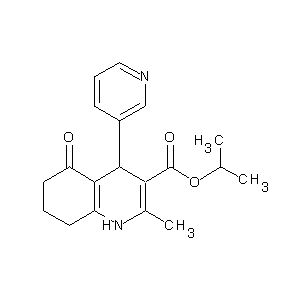 ST013077 methylethyl 2-methyl-5-oxo-4-(3-pyridyl)-1,4,6,7,8-pentahydroquinoline-3-carbo xylate