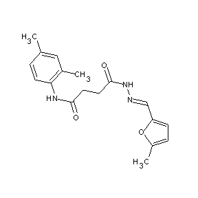 ST014495 N'-[(1E)-2-(5-methyl(2-furyl))-1-azavinyl]-N-(2,4-dimethylphenyl)butane-1,4-di amide