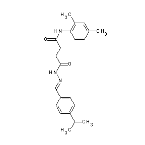 ST014528 N'-{(1E)-2-[4-(methylethyl)phenyl]-1-azavinyl}-N-(2,4-dimethylphenyl)butane-1, 4-diamide