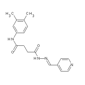 ST014531 N'-((1E)-2-(4-pyridyl)-1-azavinyl)-N-(3,4-dimethylphenyl)butane-1,4-diamide