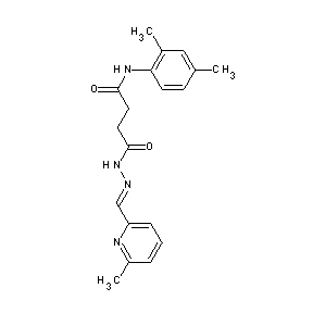 ST014539 N'-[(1E)-2-(6-methyl(2-pyridyl))-1-azavinyl]-N-(2,4-dimethylphenyl)butane-1,4- diamide