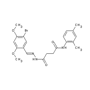 ST014565 N'-[(1E)-2-(5-bromo-2,4-dimethoxyphenyl)-1-azavinyl]-N-(2,4-dimethylphenyl)but ane-1,4-diamide