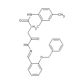 ST014575 N'-{(1E)-2-[2-(phenylmethoxy)phenyl]-1-azavinyl}-N-(2,4-dimethylphenyl)butane- 1,4-diamide