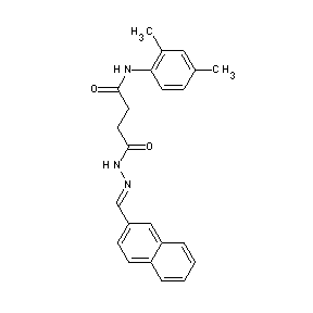 ST014590 N'-((1E)-2-(2-naphthyl)-1-azavinyl)-N-(2,4-dimethylphenyl)butane-1,4-diamide