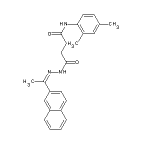 ST014591 N'-((1Z)-2-(2-naphthyl)-1-azaprop-1-enyl)-N-(2,4-dimethylphenyl)butane-1,4-dia mide