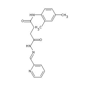 ST014592 N'-((1E)-2-(2-pyridyl)-1-azavinyl)-N-(2,4-dimethylphenyl)butane-1,4-diamide