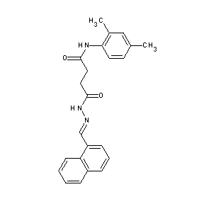 ST016154 N'-((1E)-2-naphthyl-1-azavinyl)-N-(2,4-dimethylphenyl)butane-1,4-diamide