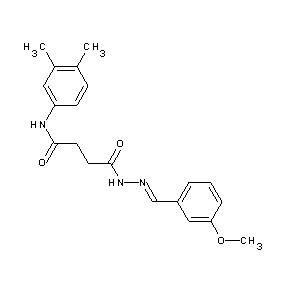 ST016156 N'-[(1E)-2-(3-methoxyphenyl)-1-azavinyl]-N-(3,4-dimethylphenyl)butane-1,4-diam ide