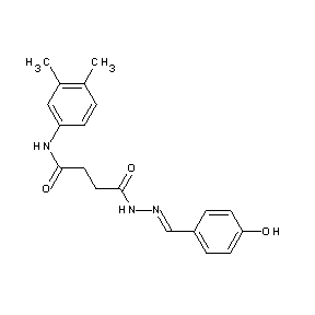 ST016157 N'-[(1E)-2-(4-hydroxyphenyl)-1-azavinyl]-N-(3,4-dimethylphenyl)butane-1,4-diam ide
