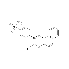 ST016553 4-[(1E)-2-(2-ethoxynaphthyl)-1-azavinyl]benzenesulfonamide